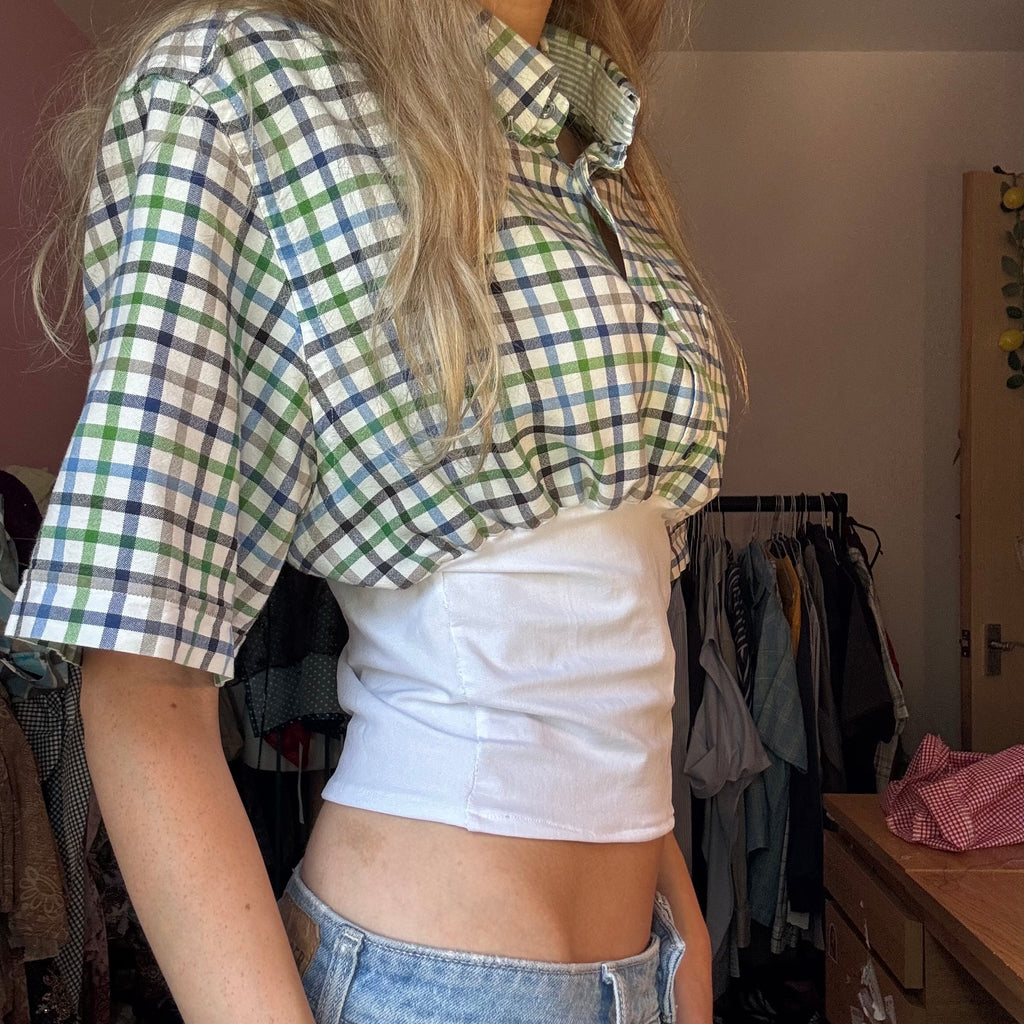 One of a kind up-cycled shirt