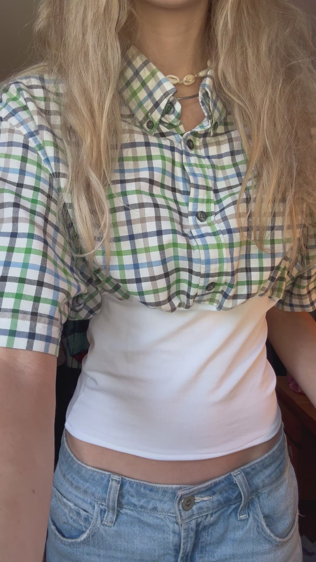 One of a kind up-cycled shirt